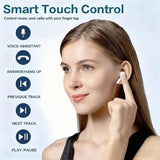 Wireless Earbuds with Multifunctional Touch Screen & 16 Language Switching Bluetooth 5.4 High-Fidelity Stereo Sound Clear Calls Compatible with Android & iOS