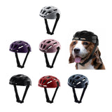 Adjustable Safety Cap Abs Dog Helmets Fashion Protects Ridding Cap for Pet Motorcycles Bike Sun Rain Protection