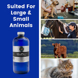 SilvaPlex Natural Immune Support Solution - 100 PPM Chelated Silver for Dogs, Cats, Horses, Livestock - Veterinarian Developed Nebulizer Formula - Natural Breathing Support (16 oz)
