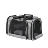 Pet Carrier Bag for Small Medium Cats Dogs Puppies up to 26 Lbs,Steel Frame Dog Carrier,pricacy-Oriented cat Carrier,Collapsible pet Carrier for Easy Storage (Grey, Small: 16.1"X10.6"X10.2")