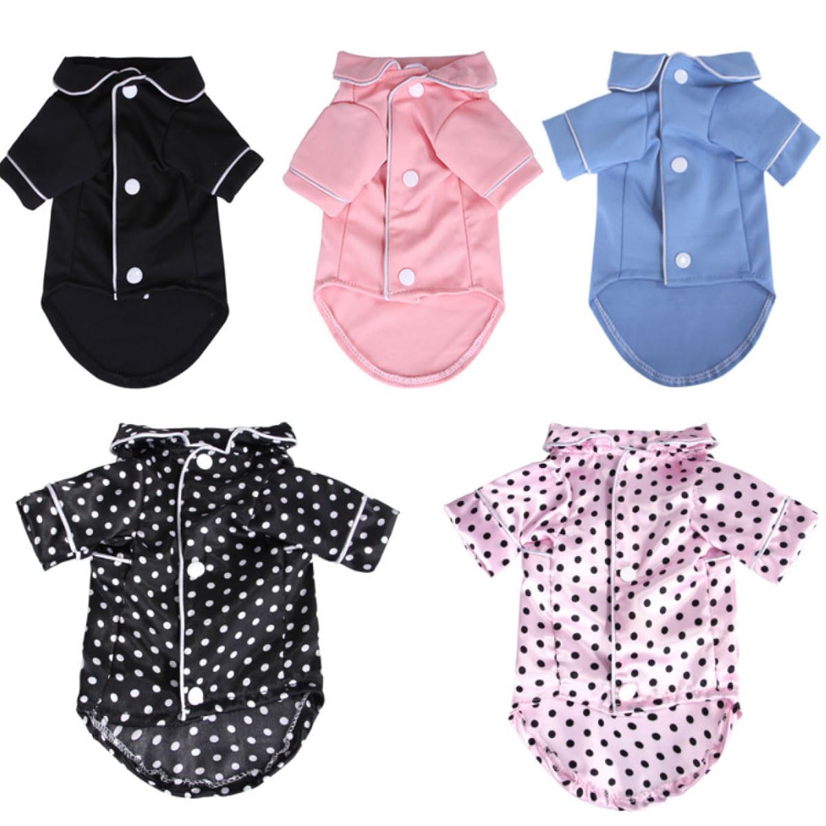 B Large Pink Silk Dog Pjs for Small Dogs - Breathable, Soft & Cozy Winter Coat for Puppy Pajamas