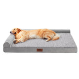 Orthopedic Dog Beds Extra Large Sized Dog, Pet Sofa Bed with Removable Washable Cover, Egg Foam Support, Bolster Cushion for Comfortable Sleep, Waterproof & Non-Slip Bottom Bed