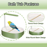 Xanadued Parrot Shower, Automatic Parakeet Bird Bath with Pump, Large Bird Shower Fountain, Bird Bath for Parakeets for Pet Birds, Conure, Cockatoo, Budgie, Lovebird, Finches