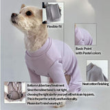 Lucky Petter Basic Dog Pajamas Pastel Durable and Elastic Dog Onesie Apparel Outfits Doggie Jammies (4X-Large, Pink)