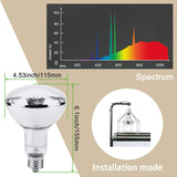 MIXJOY 160W Reptile Heat Lamp Bulb, Full Spectrum UVA UVB Reptile Light Bulb, UVB Light for Reptiles and Amphibians Use