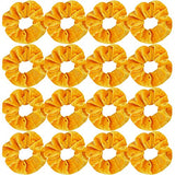 Semato 16 Pack Yellow Velvet Scrunchies for Hair Scrunchy Hair Ties Ropes for Women or Girls Hair Accessories