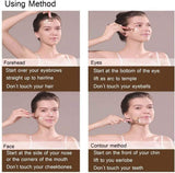 Beauty Bar 24k Golden Pulse Facial Massager, GOODYBUY T-Shape Electric Sign Face Massage Tools for Sensitive Skin Face Pull Tight Firming Lift