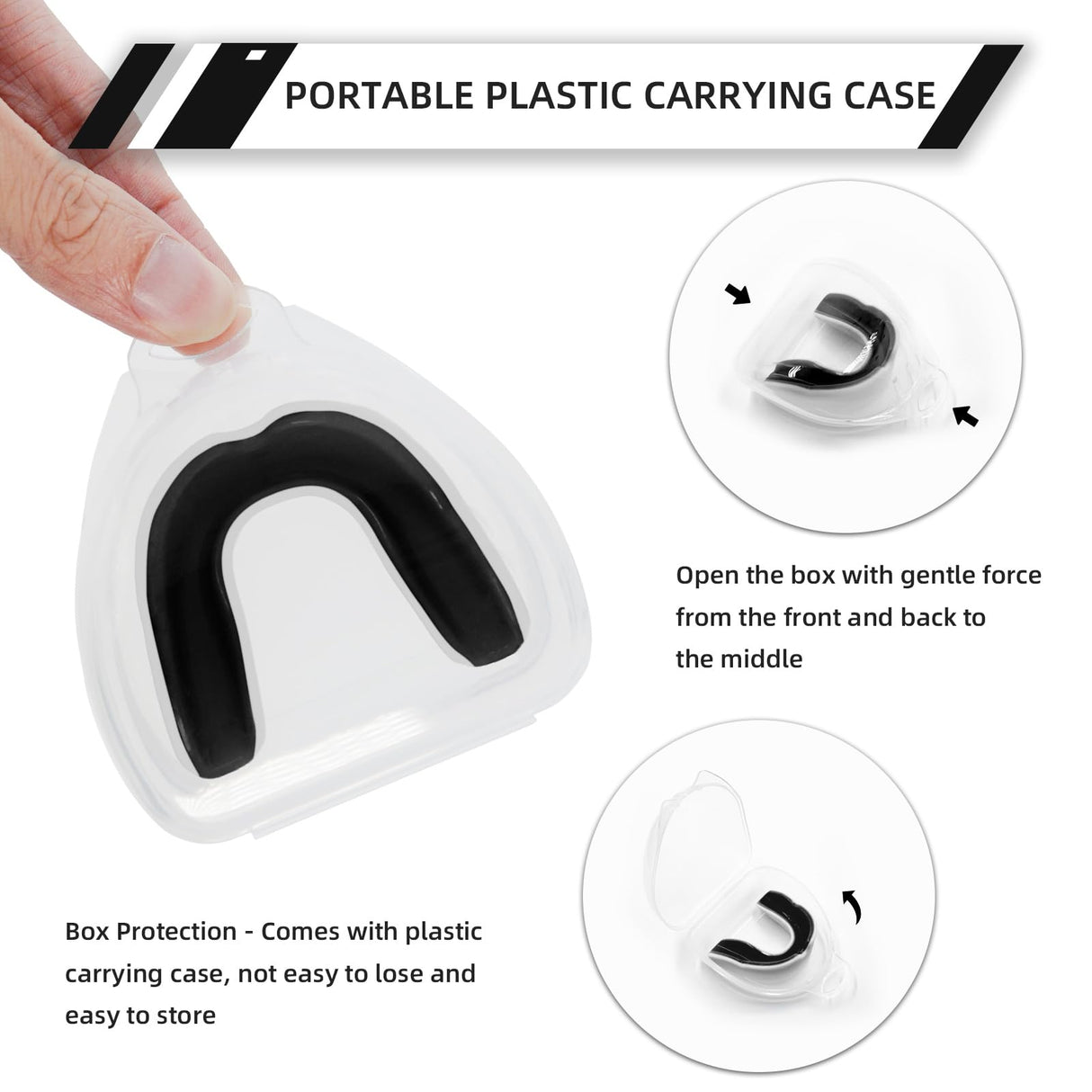 LPONJAR 5 Pack Toddler Kids Youth Moldable Sports Mouth Guard with Case