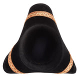 Juvale Tricorn Pirate Hat with Feather for Halloween Outfit - Black Renaissance Hat for Colonial Revolutionary War Theme Birthday Party Costume, Dress Up, Adult Size
