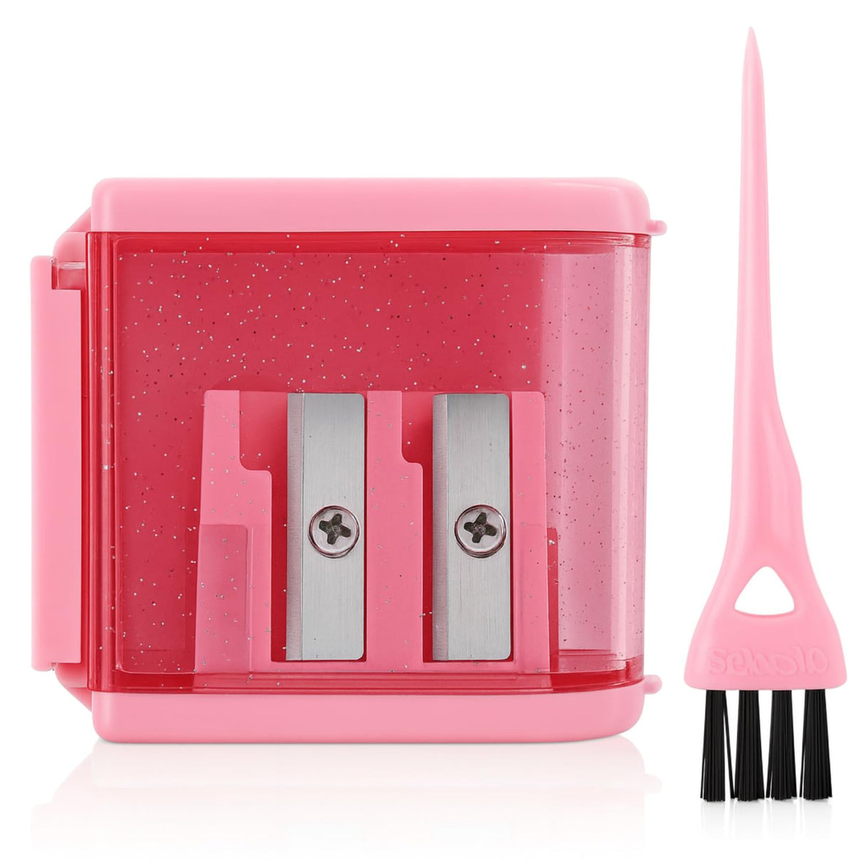 Eyeliner Pencil Sharpener for Eyes and Lip Liner Makeup Large Brow Pencils Small Angled Wing Tip Real Beginners Techniques Eye Shadow Lines Gel Eyebrow Pomade Black Liquid Waterproof Stencil