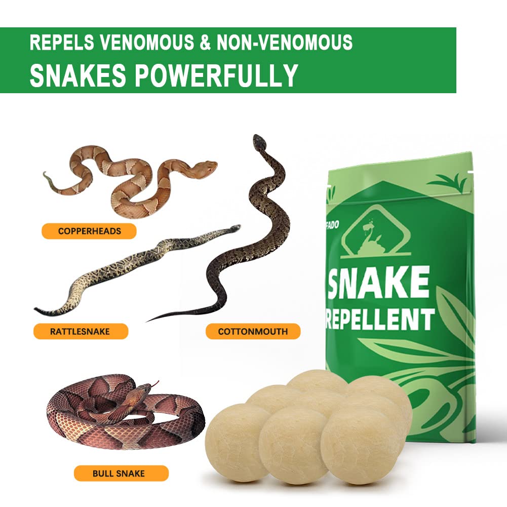 Pufado Snake Repellent for Yard Powerful, Keep Snake Away Repellent for Outdoors, Snake Repellant for Outdoors Pet Safe, Yard Snake Out Repellant, Snake Deterrent Indoor and Home Effectively-10 Pack