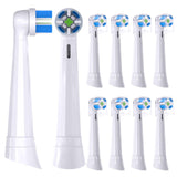 Compatible with Oral-B iO 3/4/5/6/7/8/9/10 Series Ultimate Clean Electric Toothbrush Replacement Brush Heads,for Oral-B iO Electric Toothbrush,10 Pack (White)