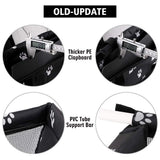 Petbobi Pet Reinforce Car Booster Seat for Dog Cat Portable and Breathable Bag with Seat Belt Dog Carrier Safety Stable for Travel Look Out,with Clip on Leash with PVC Tube (Foot)