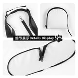 Black White Paw Dog Purse Carrier for Small Dogs Cats,Portable Foldable Soft Sided Small Pet Carrier Tote Bag for Outdoor
