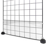 Tierecare 12 Pcs Cage Guard 13.8"x4.7" with Zip Ties Scatter Guard Clear Cage Liner Flexible Side Lining for Rabbit Guinea Pig C&C Metal Wire Playpen