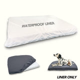 Waterproof Dog Bed Liner, Washable Replacement Cover Reusable Pet Pee Water Resistant Proof with Zipper, Liner Only 47x29 inch