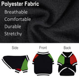 GreenJoy Cute Dog Sweater - Stretchy Dog Pullover Sweatshirt,Soft and Warm Winter Clothes for Boy & Girl Dogs,Suitable for Puppies & Adult Dogs (Black+Red+Green, Large/X-Large)
