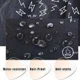 Dog Grooming Smock for Men Women, Anti-Static Smock for Pet Shop Dog Cat Grooming Bathing, Short Sleeves, Water Resistant and Hair Proof, (Solid Black L)