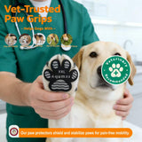 Aqumax Dog Anti Slip Paw Grips Traction Pads,Dog Feet Stickers with Stronger Adhesive,Paw Protection to Provide Traction for Slippery Floors,Essentials for Senior Dogs,12 Sets (48 pcs) XXL Black