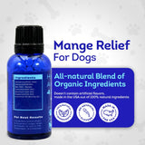 HA4E - Mange Relief for Dogs - Treatment for Itchiness, Scabs, & Hair Loss Caused by Mites - All-Natural, Homeopathic, Non-GMO, Organic, Gluten, Preservative & Chemical Free - 300 Tablets