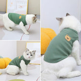 Generic RichePet 4 Pieces Dog Shirts with Breathable and Comfort Small Medium Dog cat pet Clothing Spring Dog Outfits for Small Puppy Cat Pets (X-Large), Yellow Pink Green White