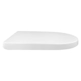 ECOSPA Family Toilet Seat D Shap with Removable Child Seat, Soft Close Quick Release, Easy Top & Bottom Mounting with Adjustable Hinges in White