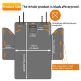 Alfheim Car Boot Liner Protector - Nonslip Waterproof Pet Dog Back Seat Cover - Durable Washable Cargo Cover Mat Travel, Universal for Medium Small Car SUV (Grey)