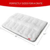 Moonsea Soft Plush Dog Bed Crate Mat, 48" X 30", Anti-Slip Bottom, Machine Washable, 3 Layers of Material for Ultimate Comfort