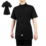 Holibanna Pet Grooming Smock Waterproof Workwear with Multifunctional Pockets for Dog Groomers Barber Jacket Size L Comfortable Durable