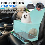 Dog Booster Car Seat with Washable Removable Cover for Small Dogs up to 13 lbs,Fits Car Truck SUV,(Green).