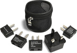International Worldwide Travel Plug Adapter 5 Piece Set, Great for Cell Phones, Battery Chargers, Laptops to Work in Most Countries