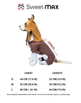 Bear Pet Costume Ears Hat Sweater Furry Clothes Cute Halloween Cosplay Costumes for Small Medium Large Dogs Cats (Large)