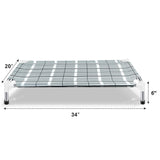 Elevated Raised Outdoor Dog Bed - Cooling Lifted Outside Dogs Cot Bed with Non-Slip Feet Dog Hammock Bed with Stainless Steel Frame Portable Puppy Pet Bed for Indoor & Outdoor
