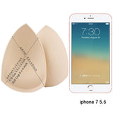 SERMICLE Bra Pad Inserts 4 Pairs, Bra Pads Sewn Padded for Sports Bra A/B C/D Cup Beige Black Optional (A/B Cup, Beige)
