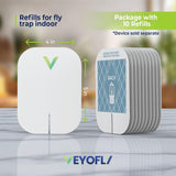 VEYOFLY Refills for Flying Insect Trap, Insect Catcher, Indoor Fly Trap, Safer Home, Fruit Fly Traps for Indoors, gnat Killer Indoor, Bug Killer, Mosquito Killer (Pack of 10)