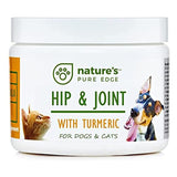 Nature's Pure Edge Glucosamine Powder for Dogs and Cats - Joint Supplement with Chondroitin MSM and Turmeric for Hip and Joint Support - Senior Friendly Formula 170g