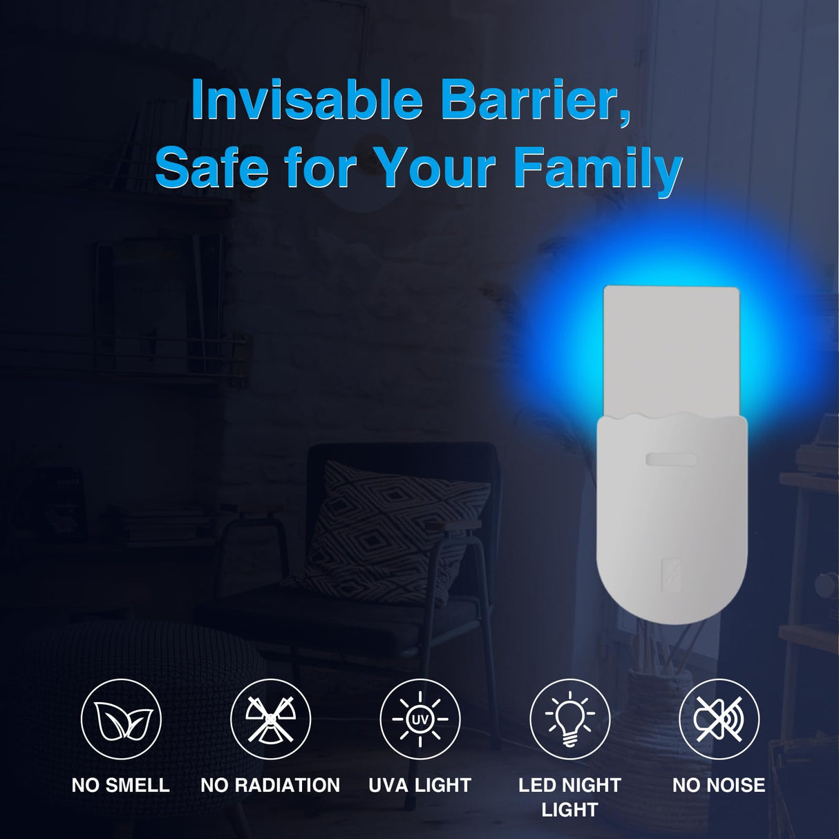 BUGXX Bug Zapper Fruit Fly Traps for Indoors Mosquito Repellent gnat Traps for House Indoor Moth Traps gnat Trap Fungus gpest Control gnat Killer Indoor Plug in Bug Catcher Indoor