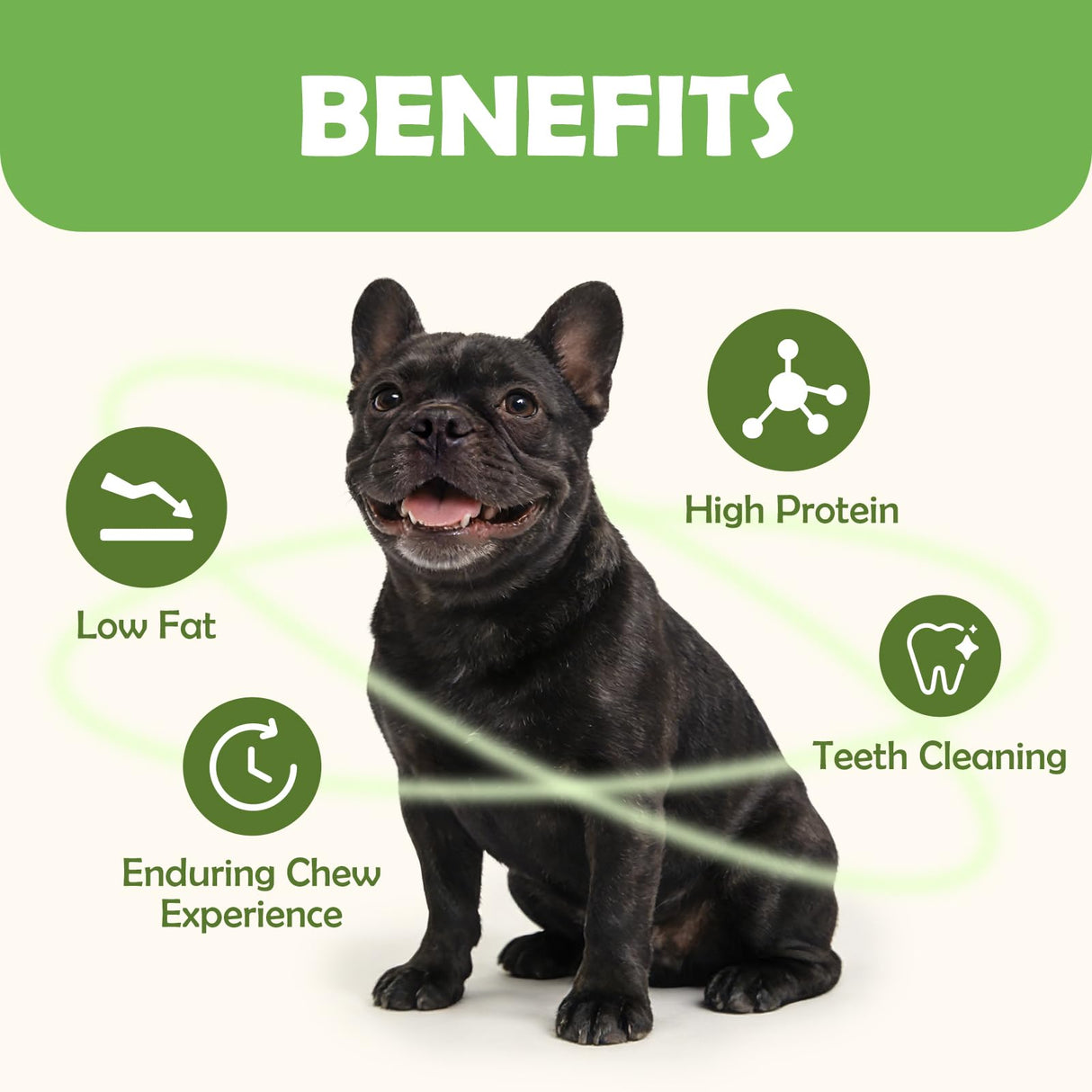 MON2SUN Dog Treats, Rawhide Twist Chicken Hide Sticks, Suitable for Puppy and Small Dogs, 5 Inch (Chicken, 14.11 oz)