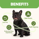 MON2SUN Dog Treats, Rawhide Twist Chicken Hide Sticks, Suitable for Puppy and Small Dogs, 5 Inch (Chicken, 14.11 oz)