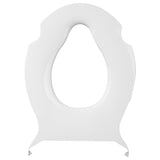 ECOSPA Family Toilet Seat D Shap with Removable Child Seat, Soft Close Quick Release, Easy Top & Bottom Mounting with Adjustable Hinges in White