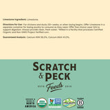 Scratch and Peck Limestone Supplement for Chickens and Ducks - High in Calcium, Made from Pure and Sustainably Sourced Limestone - 8 lbs Bag