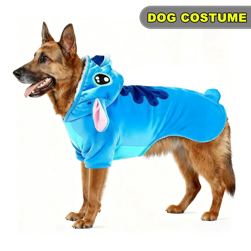 Dog Costume, Gmayoo Funny Pet Cosplay Outfit Party Dress Up Dog Hoodies Clothes for Large Medium and Small Dogs Halloween Christmas Winter
