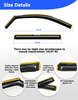 Breejoy in-Channel Window Rain Guards Fit for Chevy Silverado/GMC Sierra 1500 2019-2026 Crew Cab, Extra Durable Window Visors Vent Visors Window Deflector Vent Shades Car Accessories -4 pcs