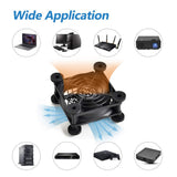 Quiet 80mm USB Fan, 5V USB Portable Cooling Fan for Flat Panel Xbox DVR PlayStation Router TV Receiver Computer Cabinet Cooler