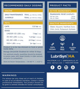 LubriSynHA Hyaluronic Acid Hip & Joint Care Supplement for Dogs, Cats & Horses – Liquid Oral HA for Pets – Joint Support Supplement Promotes Mobility, Flexibility, Cartilage Health & Comfort – 32oz