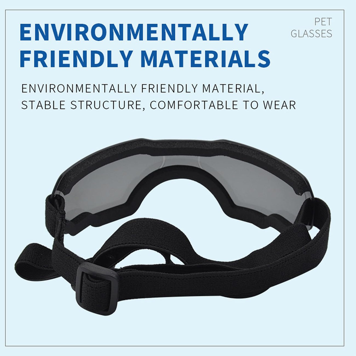 Large Dog Sunglasses, Dog Goggles with Adjustable Strap, UV Protection, Winproof, Snowproof