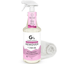 Load image into Gallery viewer, G's Cleaning Biodegradable Stain &amp; Odor Remover Spray – 32 oz Pet Urine Enzyme Cleaner – Pet Odor Eliminator for Home – Cat &amp; Dog Pee Carpet Cleaner – Stain Remover for Rug, Floor, Furniture, Mattress
