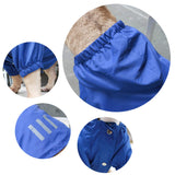 iChoue Dog Cold Weather Coats Water Resistant Raincoats Lightweight Windbreaker Hooded Jackets for French English Bulldog Pitbull Pug Boston Terriers Outdoor Rain Coat - Blue, X-Large