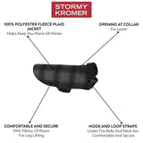 Stormy Kromer Fleece Dog Jacket, Gray/Black Plaid, Small