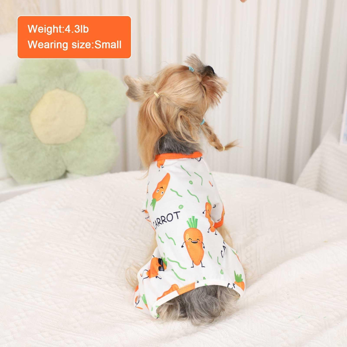 Dog Pajamas for Small Dogs Boy Girl Cute Dog Clothes Soft Stretch Chihuahua Yorkie Clothes Onesies Summer Puppy Pajamas XS-XXL, Pet Pjs Outfits Shirts Cats Jammies Sleeper